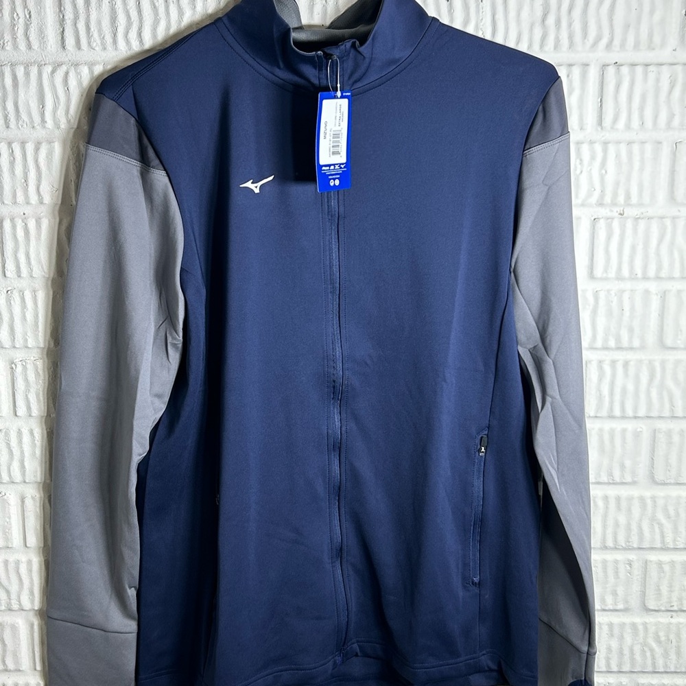 Mizuno Performance Women's Jacket in Blue and Gray